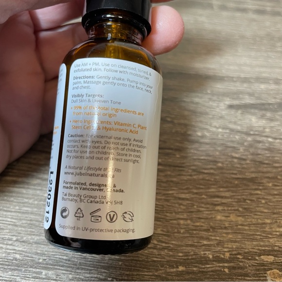 Jubel Naturals Brightening Serum Vitamin C 30 ml natural vegan cruelty free new - Picture 6 of 7